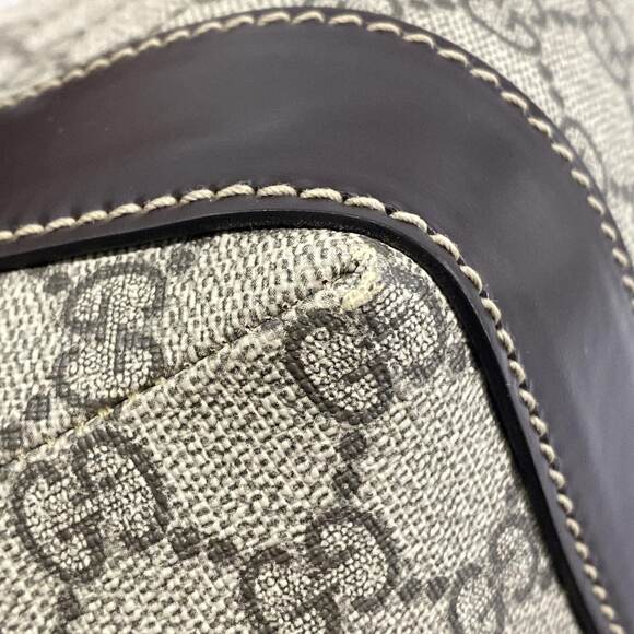 Gucci GG Plus GG Supreme/Interlocking G Backpack 246321 Dark Brown Beige PVC main image 8